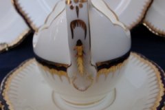 COALPORT SPEARPOINT 850- GRAVY BOAT & UNDERPLATE   .....   http://jaapiesfinechinastore.com