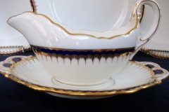 COALPORT SPEARPOINT 850- GRAVY BOAT & UNDERPLATE   .....   http://jaapiesfinechinastore.com