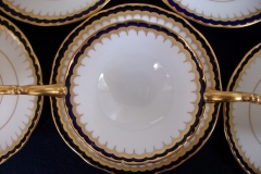 COALPORT SPEARPOINT COBALT 3991A- SOUP BOWL & SAUCER   .....   https://www.jaapiesfinechinastore.com