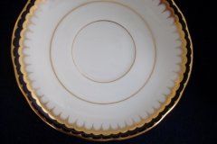 COALPORT SPEARPOINT COBALT 3991A- SOUP BOWL & SAUCER   .....   http://jaapiesfinechinastore.com