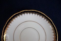 COALPORT SPEARPOINT COBALT 3991A- SOUP BOWL & SAUCER   .....   http://jaapiesfinechinastore.com
