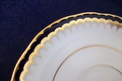 COALPORT SPEARPOINT COBALT 3991A- SOUP BOWL & SAUCER   .....   https://www.jaapiesfinechinastore.com