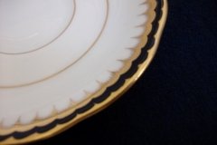 COALPORT SPEARPOINT COBALT 3991A- SOUP BOWL & SAUCER   .....   http://jaapiesfinechinastore.com