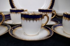 COALPORT SPEARPOINT COBALT 6143- DEMI CUP & SAUCER ..... http://jaapiesfinechinastore.com