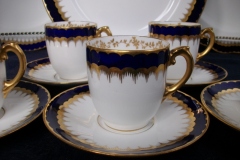 COALPORT SPEARPOINT COBALT 6143- DEMI CUP & SAUCER ..... https://www.jaapiesfinechinastore.com