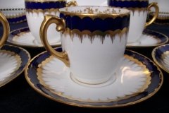 COALPORT SPEARPOINT COBALT 6143- DEMI CUP & SAUCER ..... http://jaapiesfinechinastore.com