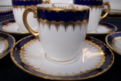 COALPORT SPEARPOINT COBALT 6143- DEMI CUP & SAUCER ..... https://www.jaapiesfinechinastore.com