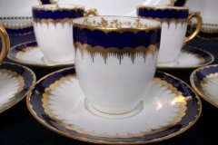 COALPORT SPEARPOINT COBALT 6143- DEMI CUP & SAUCER ..... http://jaapiesfinechinastore.com