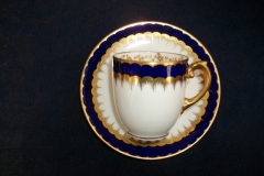 COALPORT SPEARPOINT COBALT 6143- DEMI CUP & SAUCER ..... https://www.jaapiesfinechinastore.com