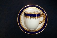 COALPORT SPEARPOINT COBALT 6143- DEMI CUP & SAUCER ..... http://jaapiesfinechinastore.com