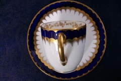 COALPORT SPEARPOINT COBALT 6143- DEMI CUP & SAUCER ..... https://www.jaapiesfinechinastore.com