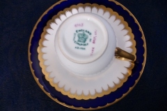 COALPORT SPEARPOINT COBALT 6143- DEMI CUP & SAUCER ..... https://www.jaapiesfinechinastore.com