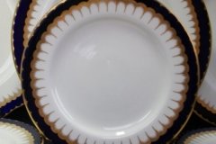 COALPORT SPEARPOINT COBALT 6143- SMOOTH- DESSERT/PIE PLATE 6 3/4"  ..... http://jaapiesfinechinastore.com