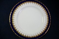 COALPORT SPEARPOINT COBALT 6143- SMOOTH- DESSERT/PIE PLATE 6 3/4"  ..... http://jaapiesfinechinastore.com
