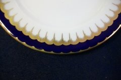 COALPORT SPEARPOINT COBALT 6143- SMOOTH- DESSERT/PIE PLATE 6 3/4"  ..... http://jaapiesfinechinastore.com