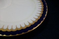 COALPORT SPEARPOINT COBALT 6143- SMOOTH- DESSERT/PIE PLATE 6 3/4"  ..... http://jaapiesfinechinastore.com