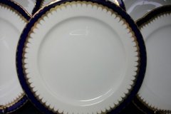 COALPORT SPEARPOINT COBALT 6143  SMOOTH- DINNER PLATE  10  1/4"  ..... http://jaapiesfinechinastore.com