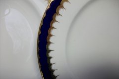 COALPORT SPEARPOINT COBALT 6143  SMOOTH- DINNER PLATE  10  1/4"  ..... http://jaapiesfinechinastore.com