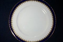 COALPORT SPEARPOINT COBALT 6143  SMOOTH- DINNER PLATE  10  1/4"  ..... http://jaapiesfinechinastore.com