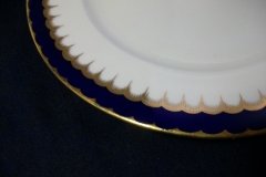COALPORT SPEARPOINT COBALT 6143  SMOOTH- DINNER PLATE  10  1/4"  ..... http://jaapiesfinechinastore.com