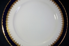 COALPORT SPEARPOINT COBALT 6143 SMOOTH- LUNCH PLATE 9 3/8" & 9 1/2" ..... https://www.jaapiesfinechinastore.com