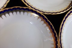 COALPORT SPEARPOINT COBALT 850- BERRY BOWL    .....   http://jaapiesfinechinastore.com