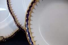 COALPORT SPEARPOINT COBALT 850- BERRY BOWL    .....   http://jaapiesfinechinastore.com