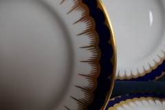 COALPORT SPEARPOINT COBALT #6143  SMOOTH- BREAD & BUTTER PLATE  ..... https://www.jaapiesfinechinastore.com