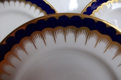 COALPORT SPEARPOINT COBALT #6143  SMOOTH- BREAD & BUTTER PLATE  ..... https://www.jaapiesfinechinastore.com