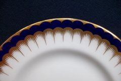 COALPORT SPEARPOINT COBALT #6143  SMOOTH- BREAD & BUTTER PLATE  ..... https://www.jaapiesfinechinastore.com