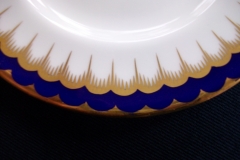 COALPORT SPEARPOINT COBALT #6143  SMOOTH- BREAD & BUTTER PLATE  ..... https://www.jaapiesfinechinastore.com