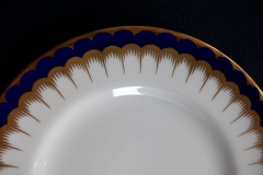 COALPORT SPEARPOINT COBALT #6143  SMOOTH- BREAD & BUTTER PLATE  ..... https://www.jaapiesfinechinastore.com