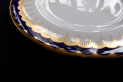 COALPORT SPEARPOINT COBALT #6143  SMOOTH- BREAD & BUTTER PLATE  ..... https://www.jaapiesfinechinastore.com