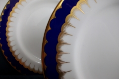 COALPORT SPEARPOINT COBALT #6143  SMOOTH- DESSERT/PIE PLATES  ..... https://www.jaapiesfinechinastore.com