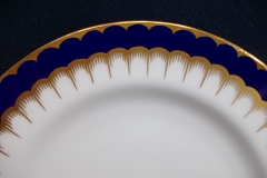 COALPORT SPEARPOINT COBALT #6143  SMOOTH- DESSERT/PIE PLATES  ..... https://www.jaapiesfinechinastore.com