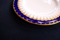 COALPORT SPEARPOINT COBALT #6143  SMOOTH- DESSERT/PIE PLATES  ..... https://www.jaapiesfinechinastore.com