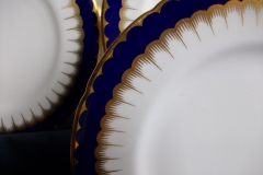 COALPORT SPEARPOINT COBALT #6143  SCALLOPED- SALAD PLATE  ..... https://www.jaapiesfinechinastore.com