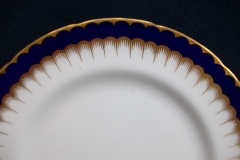 COALPORT SPEARPOINT COBALT #6143  SCALLOPED- SALAD PLATE  ..... https://www.jaapiesfinechinastore.com