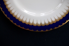 COALPORT SPEARPOINT COBALT #6143  SCALLOPED- SALAD PLATE  ..... https://www.jaapiesfinechinastore.com