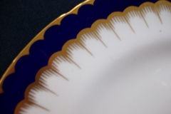 COALPORT SPEARPOINT COBALT #6143  SCALLOPED- SALAD PLATE  ..... https://www.jaapiesfinechinastore.com