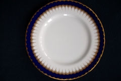 COALPORT SPEARPOINT COBALT #6143  SCALLOPED- SALAD PLATE  ..... https://www.jaapiesfinechinastore.com