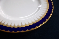 COALPORT SPEARPOINT COBALT #6143  SCALLOPED- SALAD PLATE  ..... https://www.jaapiesfinechinastore.com