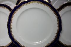 COALPORT SPEARPOINT COBALT 866 SCALLOPED- DINNER PLATE  10 1/2"  &  10 5/8" ..... https://www.jaapiesfinechinastore.com