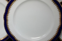 COALPORT SPEARPOINT COBALT 866 SCALLOPED- DINNER PLATE  10 1/2"  &  10 5/8" ..... https://www.jaapiesfinechinastore.com