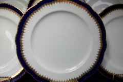 COALPORT SPEARPOINT COBALT 866 SCALLOPED- DINNER PLATE  10 1/2"  &  10 5/8" ..... https://www.jaapiesfinechinastore.com