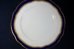 COALPORT SPEARPOINT COBALT 866 SCALLOPED- DINNER PLATE  10 1/2"  &  10 5/8" ..... https://www.jaapiesfinechinastore.com