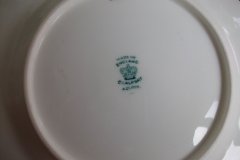 COALPORT  SPEARPOINT GREEN #Y3691 SCALLOPED-   BREAD & BUTTER PLATE  .....   http://jaapiesfinechinastore.com