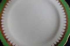 COALPORT  SPEARPOINT GREEN #Y3691 SCALLOPED-   BREAD & BUTTER PLATE  .....   http://jaapiesfinechinastore.com
