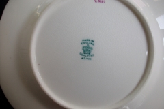 COALPORT  SPEARPOINT GREEN #Y3691 SCALLOPED-   BREAD & BUTTER PLATE  .....   https://www.jaapiesfinechinastore.com