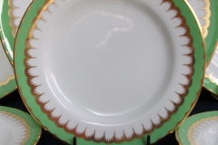 COALPORT  SPEARPOINT GREEN #Y6143 SMOOTH-   BREAD & BUTTER PLATE  .....   https://www.jaapiesfinechinastore.com